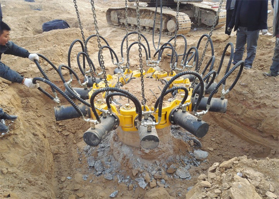Fabryka w Chinach Maszyna do cięcia stosów betonu 1800 mm Okrągły hydrauliczny łamacz stosów