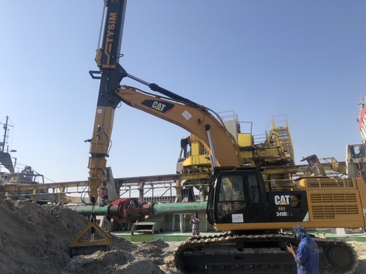 Hydrauliczny wysięgnik koparki teleskopowej ClamShell, ramię o długim zasięgu, promień 5845 mm
