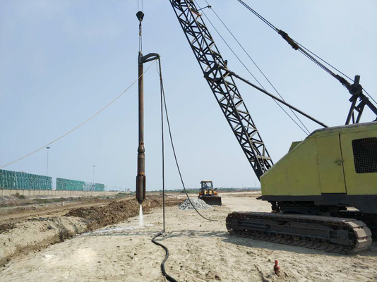 Elektryczny Vibroflot z górnym podawaniem Sprzęt do głębokiego fundamentowania 75W - 260W