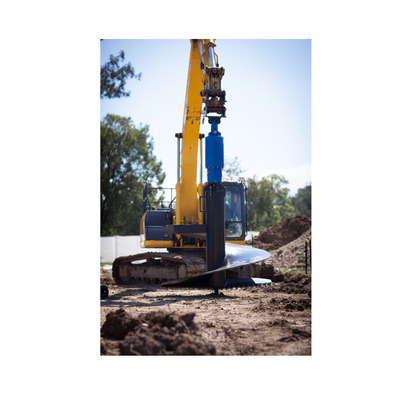 Wiertarka hydrauliczna z napędem ślimakowym do koparki o sterowaniu burtowym