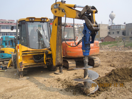 Hex 57mm hydrauliczna wiertarka do ziemi z pojedynczym zaczepem do minikoparek 1-2t 2