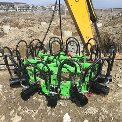 34,3mpa Hydrauliczna kwadratowa maszyna do łamania pali betonowych 135 mm