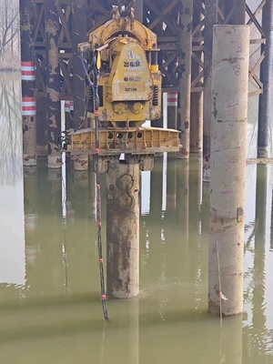 Płytkowy elektryczny Vibro podwójny zacisk 45kw grabarz zamontowany Vibro Hammer