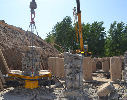Specjalna kolorowa maszyna do cięcia stosów hydrauliczny łamacz stosów dla betonowego kruszywa stosów