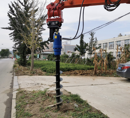 25-100 Lpm Przepływ hydrauliczny żuraw do ziemi dla koparki T1.5-35T i 300-1500mm Maksymalna średnica żuraw glina / łupek