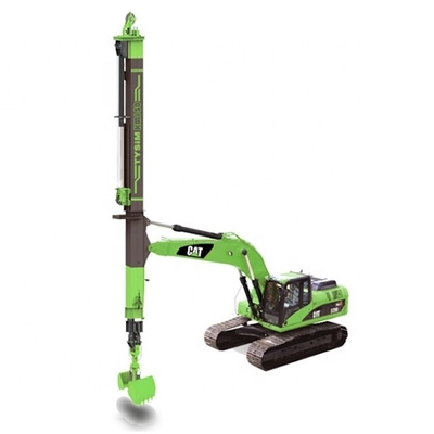 Gładki grzebiarz z ramieniem teleskopicznym napędzany hydraulicznym cylindrem i drutem