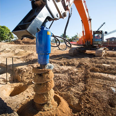 Okrągła hydrauliczna wiertarka do ziemi o średnicy 65 mm z 2 opcjonalnymi wałami wyjściowymi