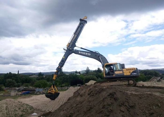 23t Km220 Clamshell Teleskopowe ramię Long Reach Boom 0,6m3 Hydrauliczne ramię koparki