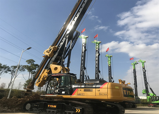 80m / min Gąsienicowa hydrauliczna wiertnica gąsienicowa Maszyna do wbijania pali 165KNm