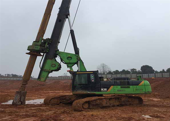 CAT Chassis 60m / min Hydrauliczna maszyna do palowania Wiertnica gąsienicowa do gleby w fundamencie